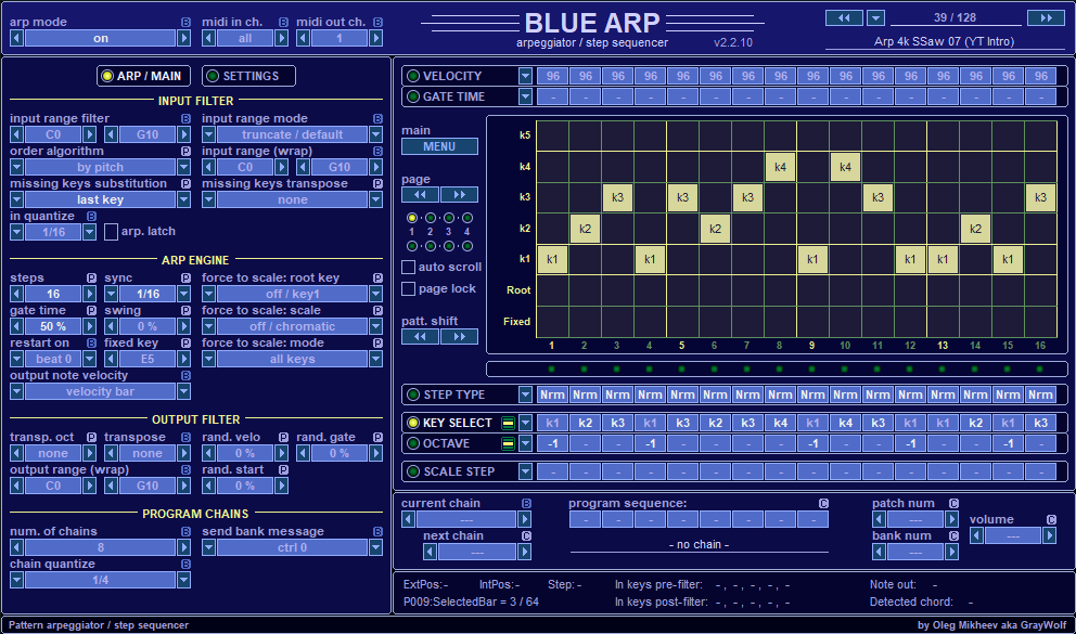 Screenshot of Blue ARP