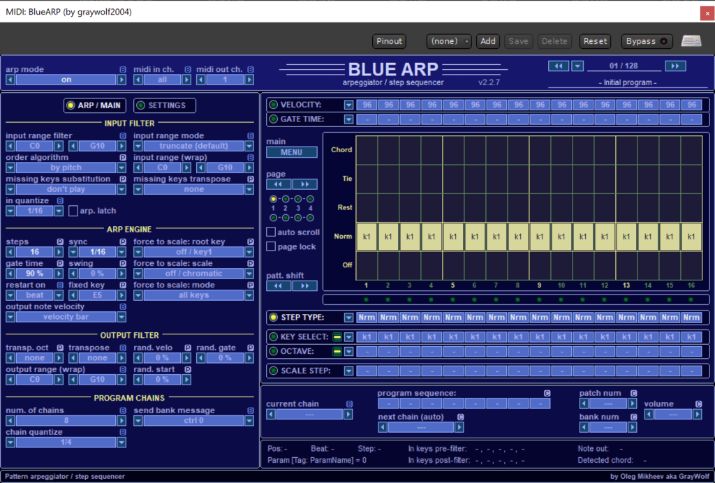 Blue ARP Window