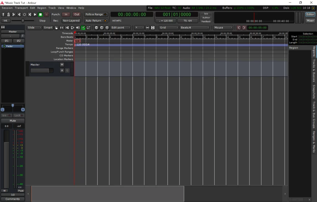 Ardour Editor screenshot